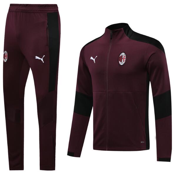 AC Milan Wine Red Training Kits Jacket and Pants 2020/21